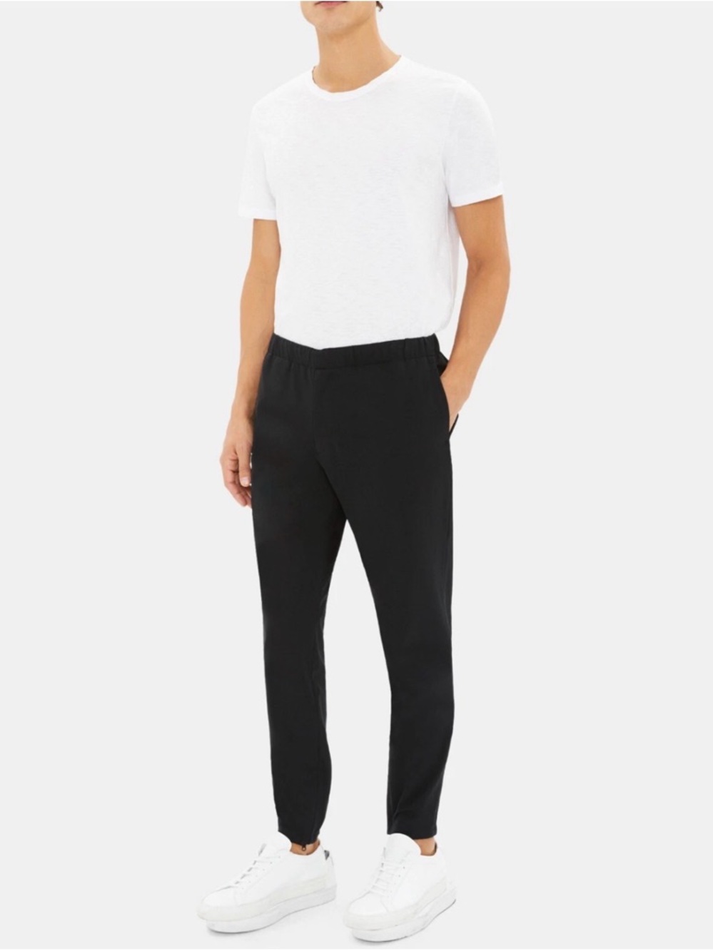 Theory Men’s Black Pier 1 Tech Jogger Pants Size M